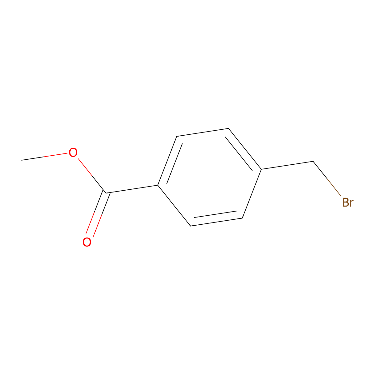 Methyl 4-(bromomethyl)benzoate molecular structure, CAS 2417-72-3