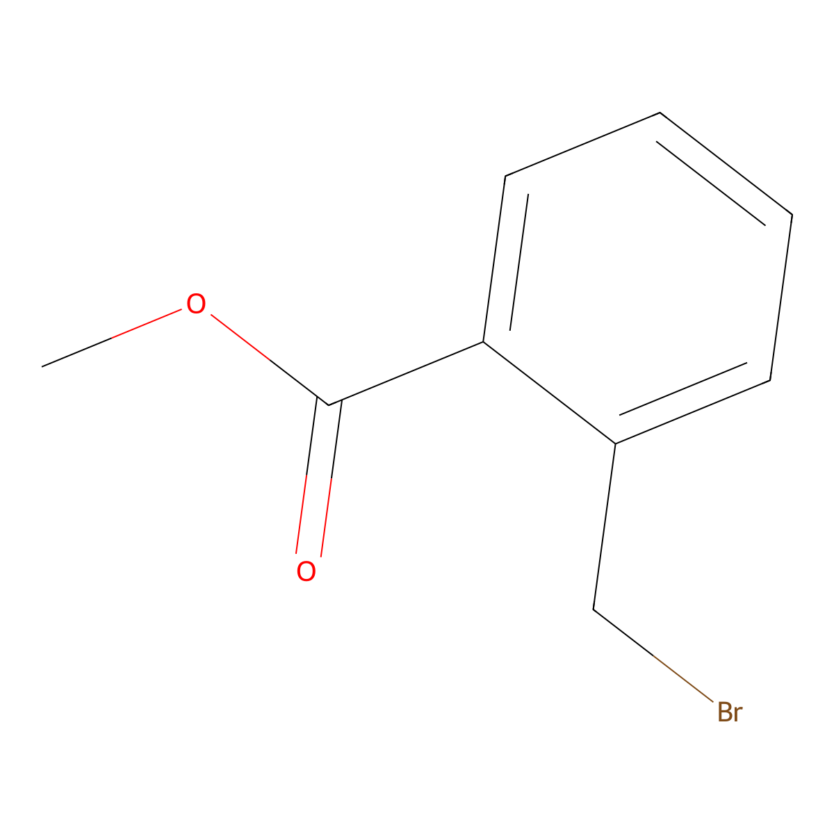 Methyl 2-(bromomethyl)benzoate molecular structure, CAS 2417-73-4