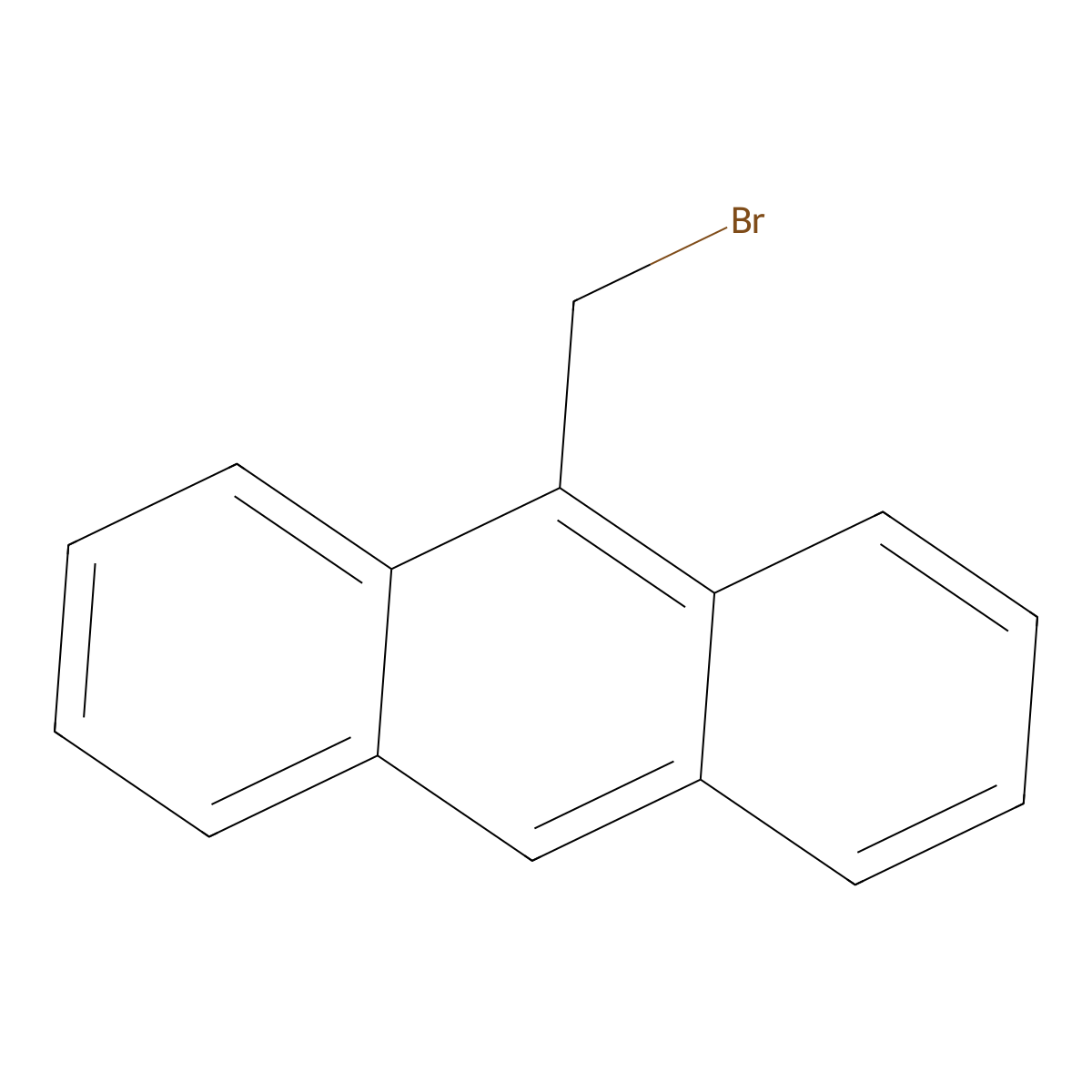 9-Bromomethylanthracene molecular structure, CAS 2417-77-8