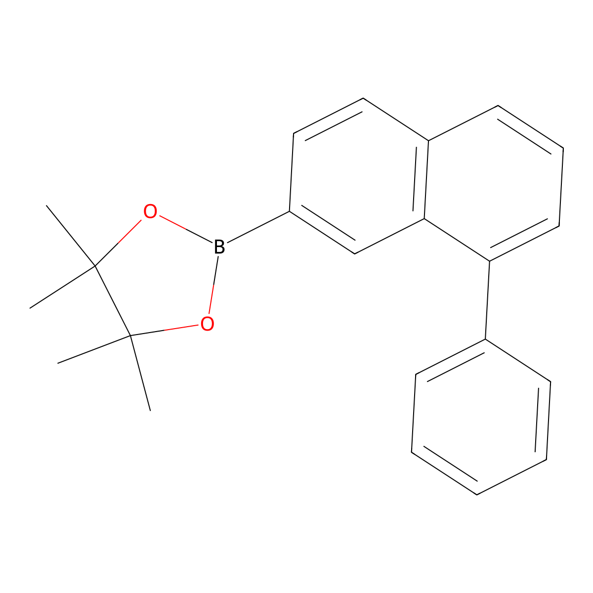 4,4,5,5-Tetramethyl-2-(8-phenylnaphthalen-2-yl)-1,3,2-dioxaborolane molecular structure, CAS 2417084-74-1