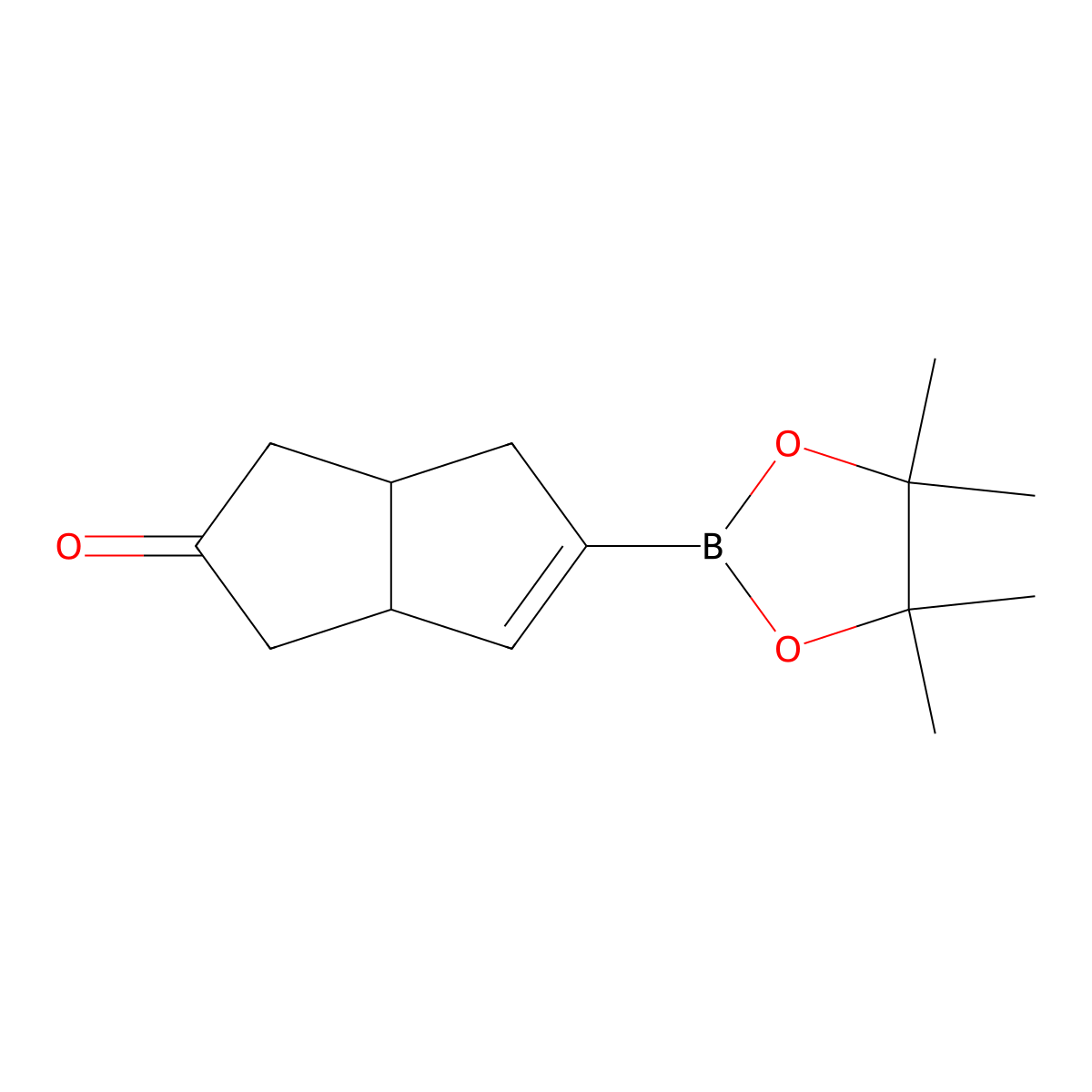 5-(4,4,5,5-Tetramethyl-1,3,2-dioxaborolan-2-yl)-3,3a,4,6a-tetrahydropentalen-2(1H)-one molecular structure, CAS 2417112-67-3