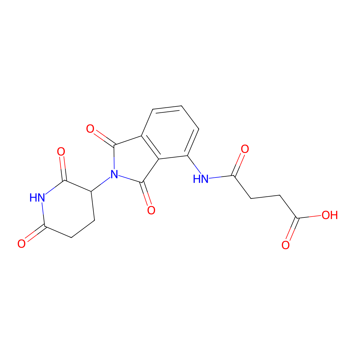 Pomalidomide-CO-C2-acid molecular structure, CAS 2417174-32-2
