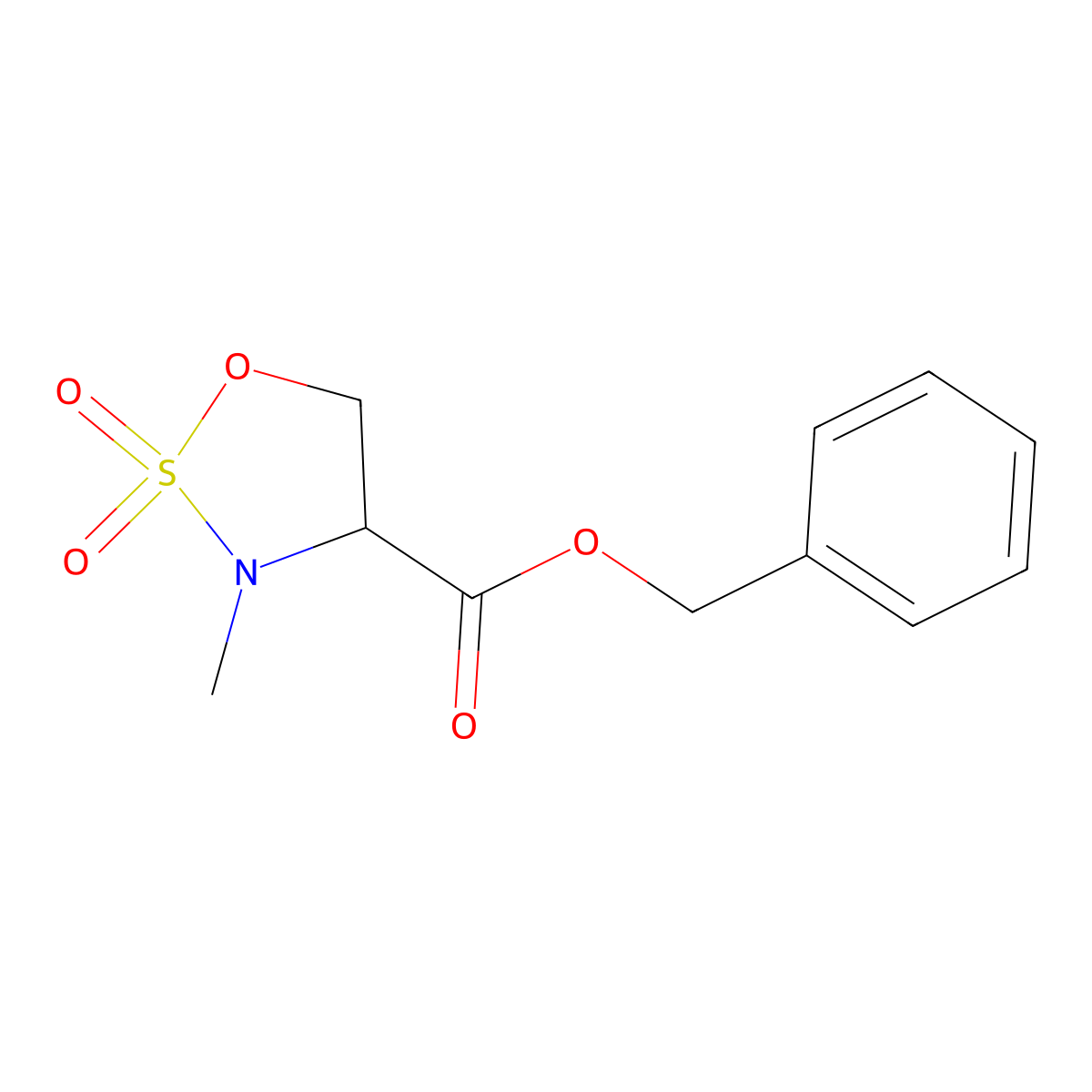 Benzyl (S)-N-methylserinate S,S-dioxide molecular structure, CAS 2417280-89-6