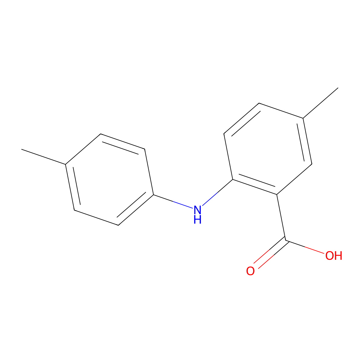 5-Methyl-2-(p-tolylamino)benzoic Acid molecular structure, CAS 24173-43-1