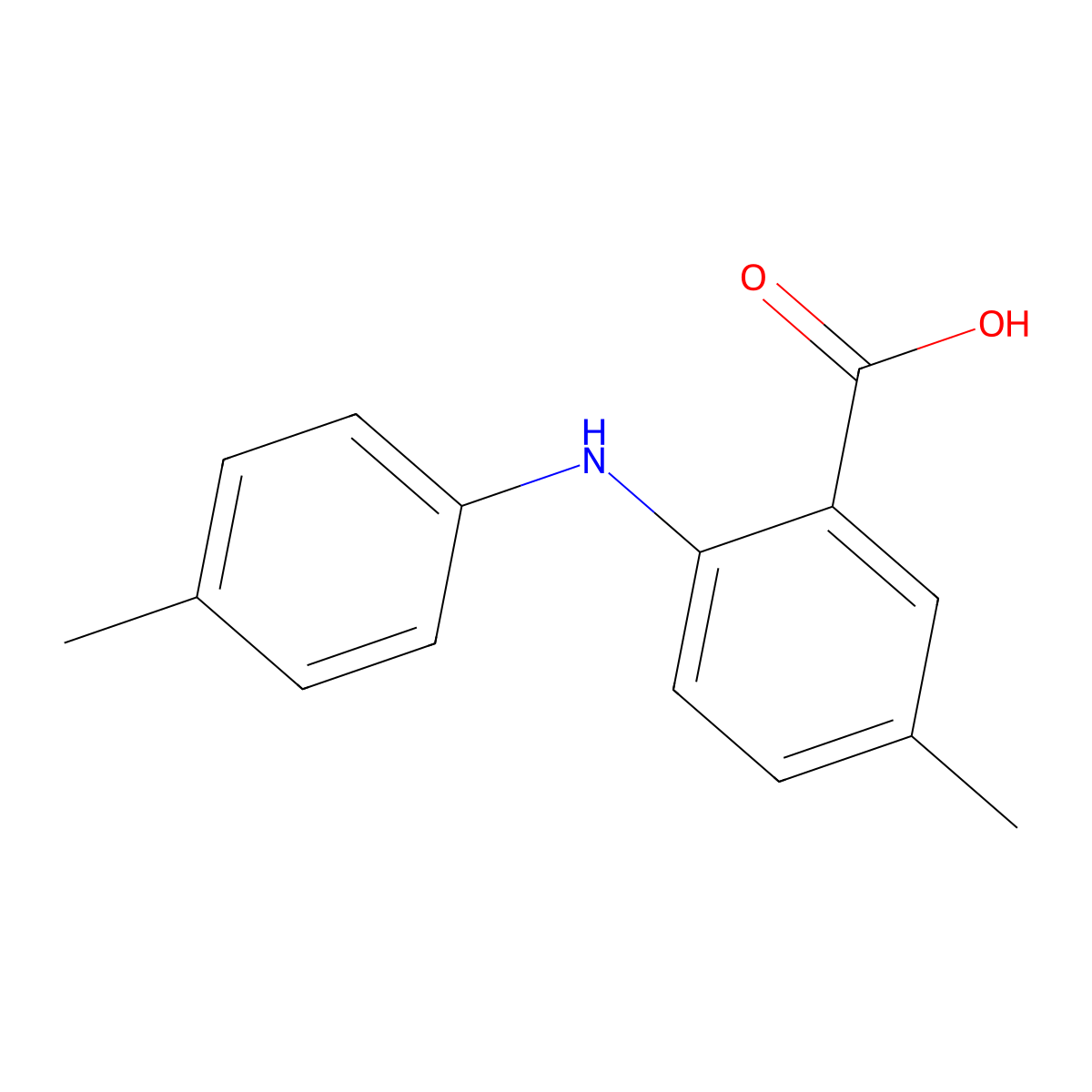 5-Methyl-2-(p-tolylamino)benzoic Acid molecular structure, CAS 24173-43-1