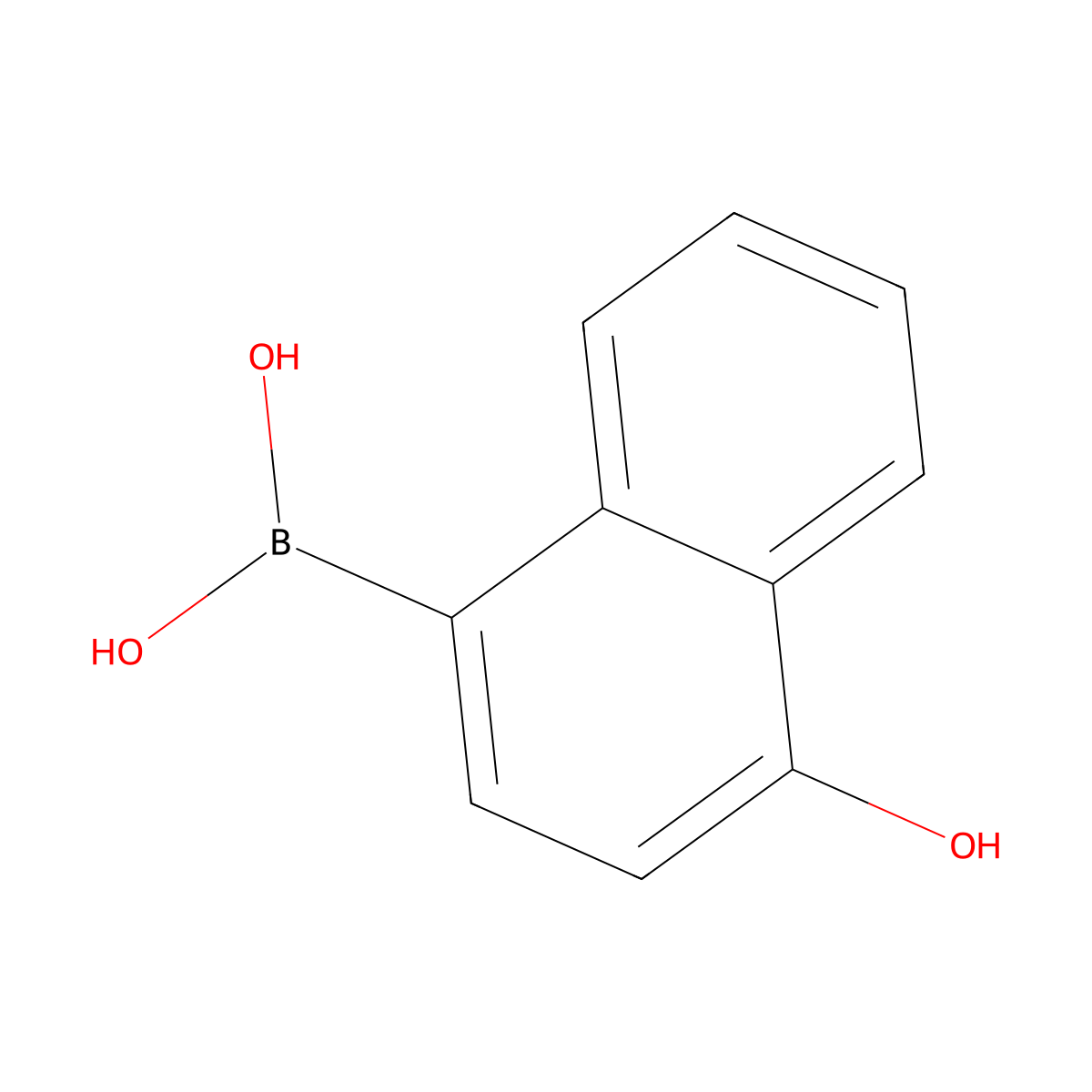 (4-Hydroxynaphthalen-1-yl)boronic acid molecular structure, CAS 2417337-13-2
