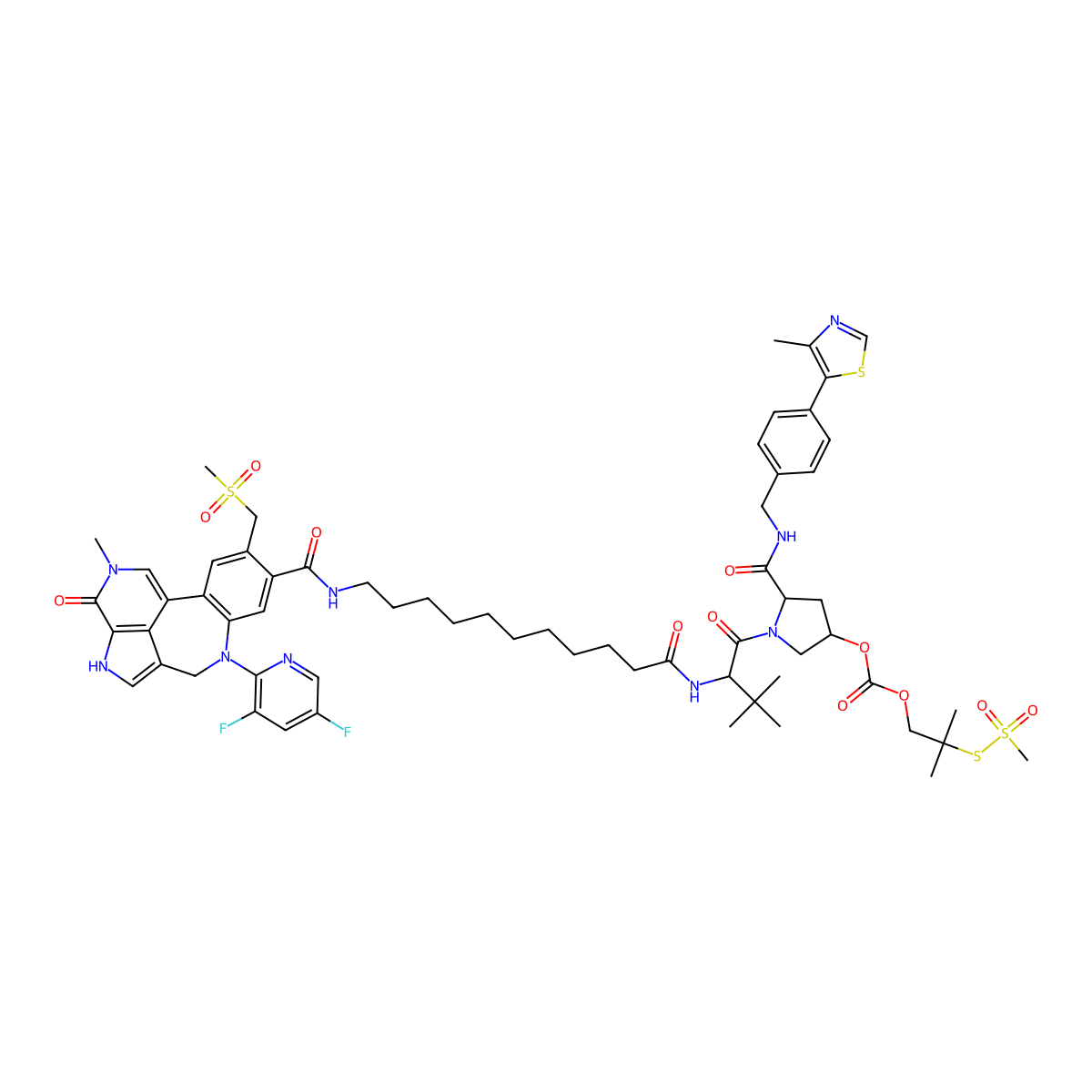 PROTAC BRD4 degrader for PAC-1 molecular structure, CAS 2417370-39-7