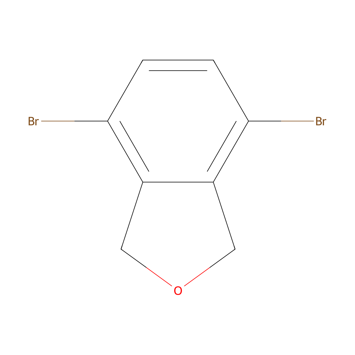4,7-Dibromo-1,3-dihydroisobenzofuran molecular structure, CAS 2417387-47-2