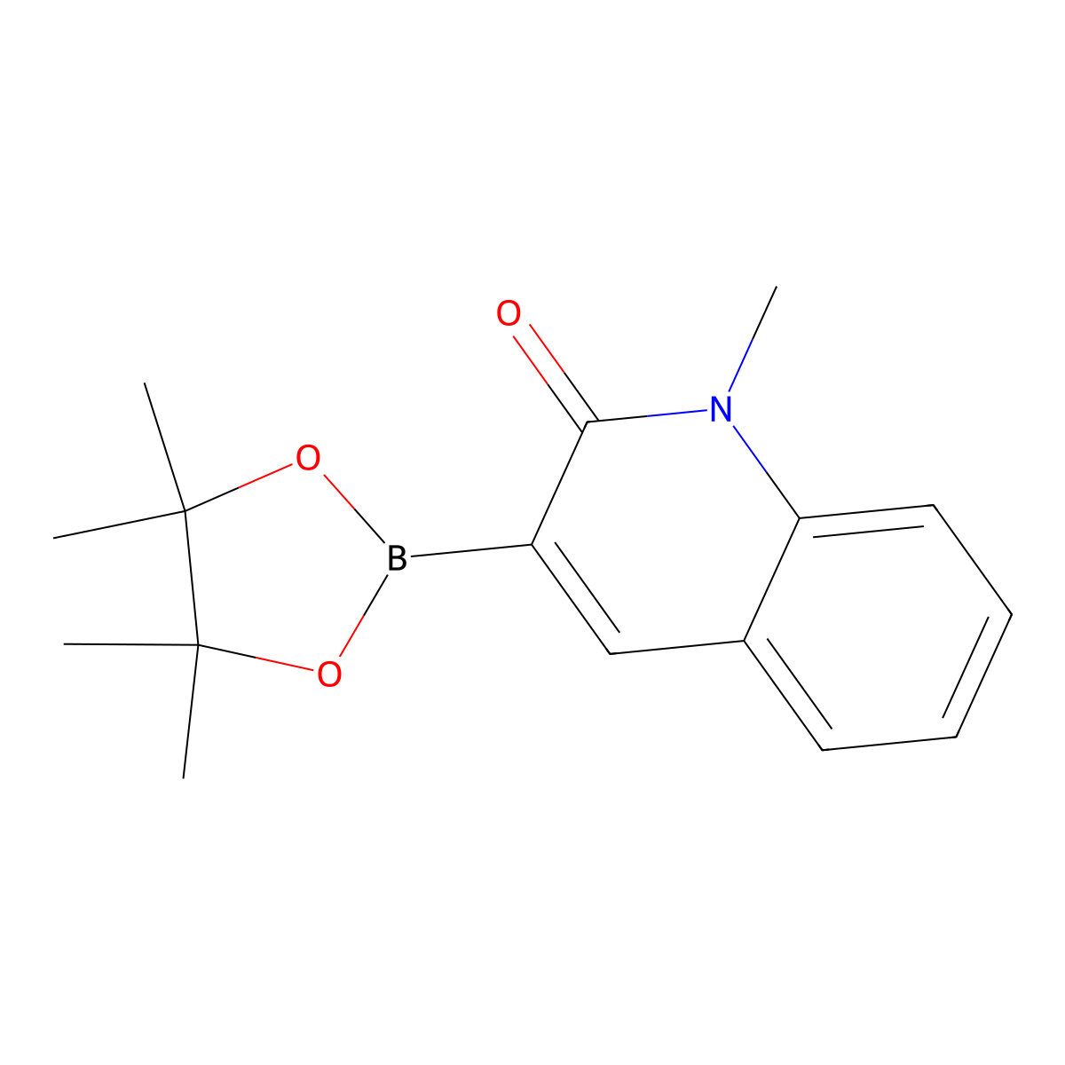 1-Methyl-3-(4,4,5,5-tetramethyl-1,3,2-dioxaborolan-2-yl)-1,2-dihydroquinolin-2-one molecular structure, CAS 2417420-45-0