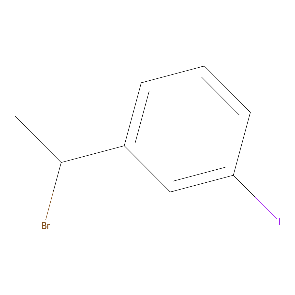 1-(1-Bromoethyl)-3-iodobenzene molecular structure, CAS 2417497-89-1