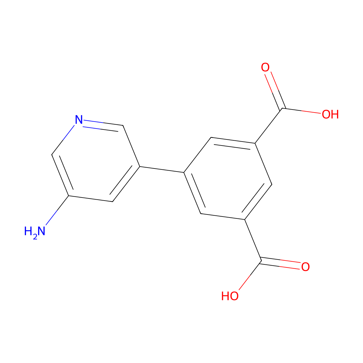 5-(5-Aminopyridin-3-yl)isophthalic acid molecular structure, CAS 2417554-17-5