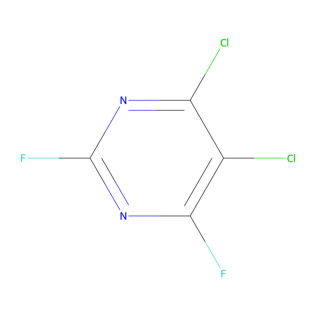 4,5-Dichloro-2,6-difluoropyrimidine molecular structure, CAS 24178-72-1