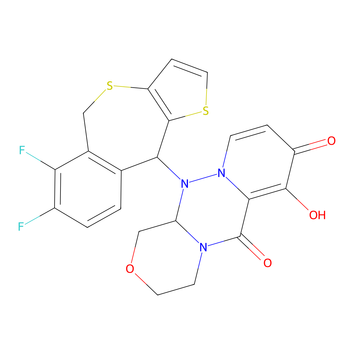 Tivoxavir molecular structure, CAS 2417851-90-0