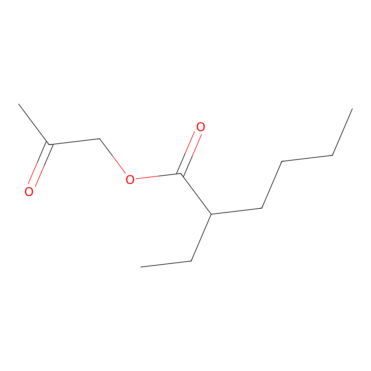 2-Oxopropyl 2-ethylhexanoate molecular structure, CAS 2417921-46-9