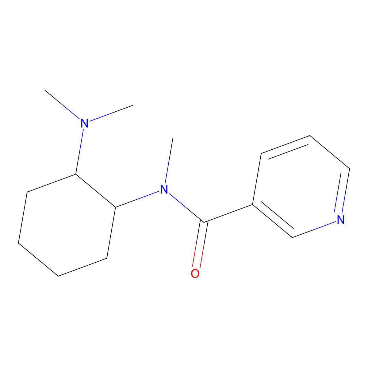 N-[(1R,2R)-2-(Dimethylamino)cyclohexyl]-N-methylpyridine-3-carboxamide molecular structure, CAS 2417942-62-0
