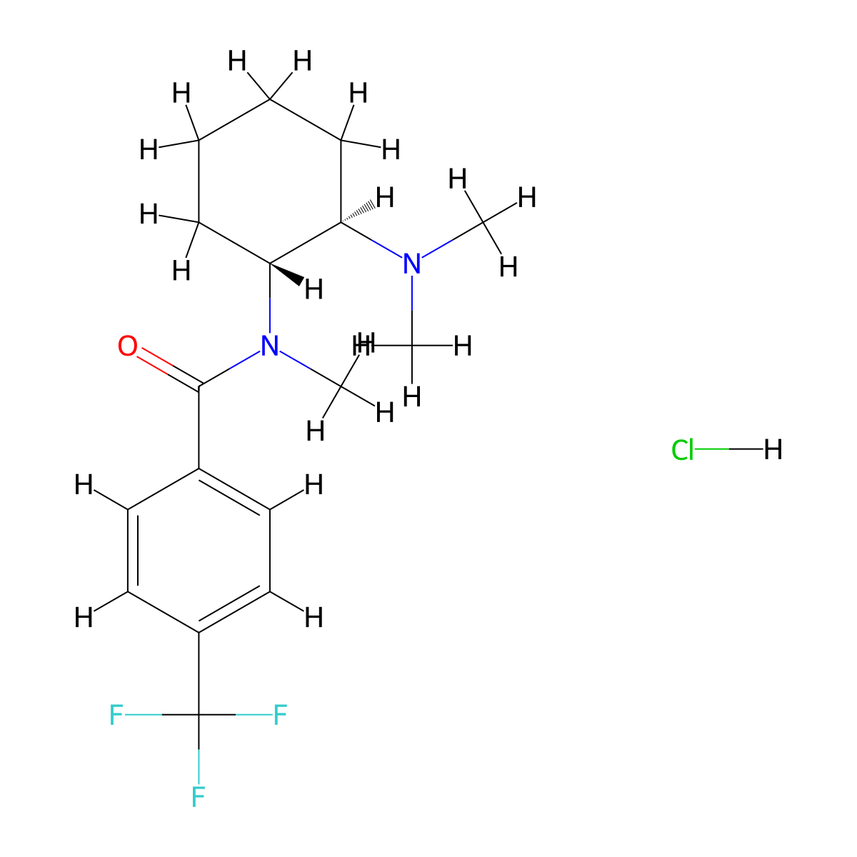 4-(Trifluoromethyl) U-47700 (hydrochloride) molecular structure, CAS 2417942-98-2