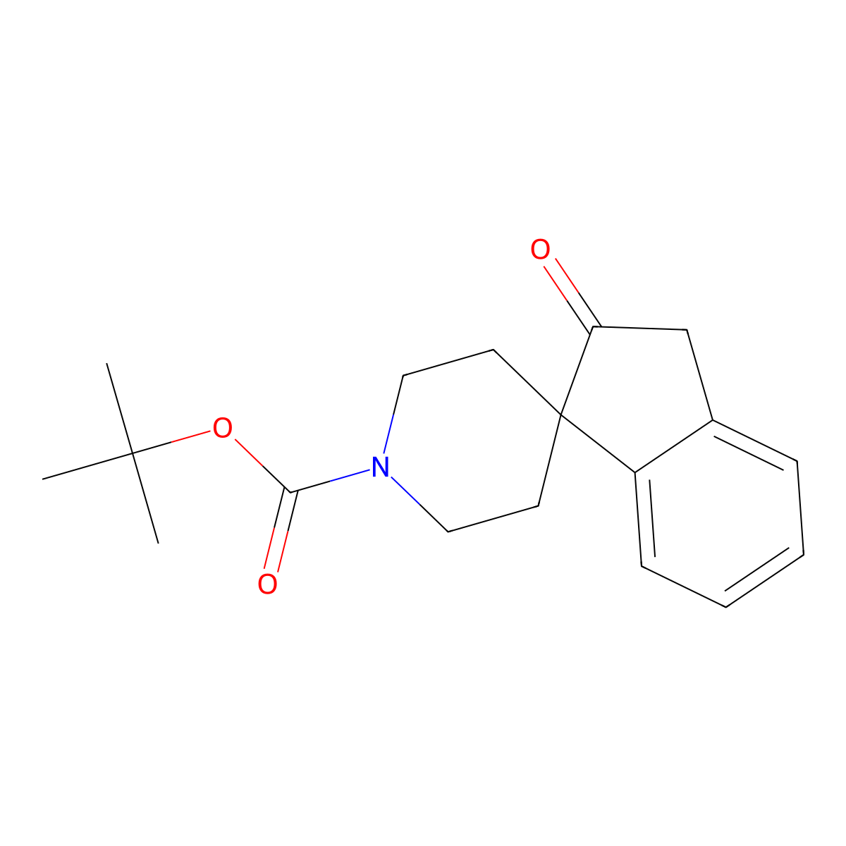 Tert-butyl 2-oxo-2,3-dihydrospiro[indene-1,4'-piperidine]-1'-carboxylate molecular structure, CAS 241819-85-2