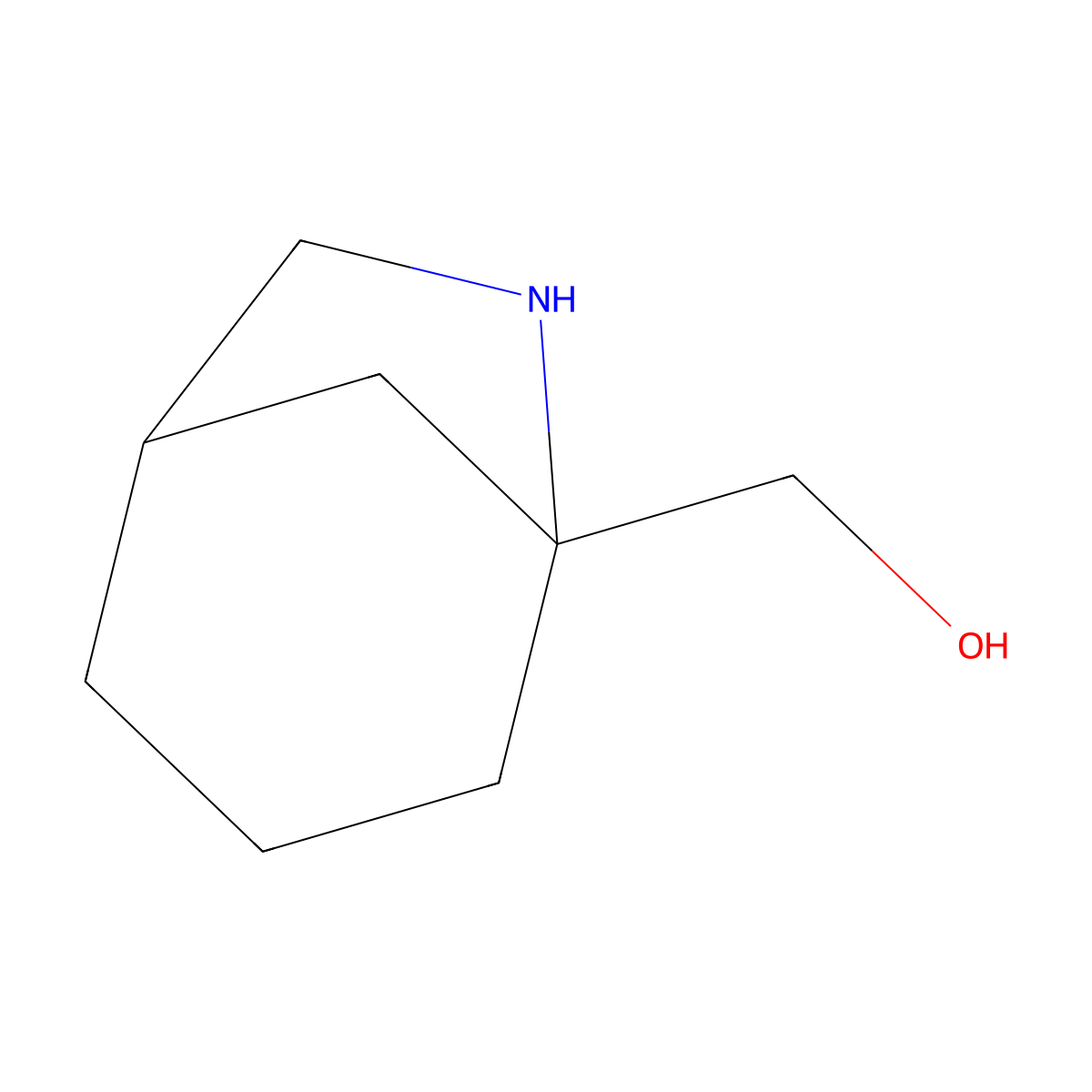 [(1S,5R)-6-azabicyclo[3.2.1]octan-5-yl]methanol molecular structure, CAS 2418595-07-8