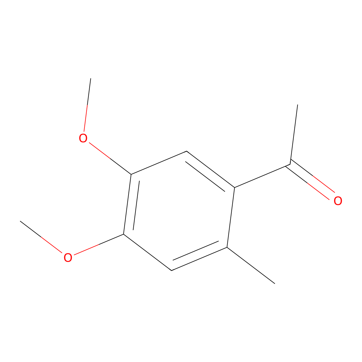 4',5'-Dimethoxy-2'-methylacetophenone molecular structure, CAS 24186-66-1