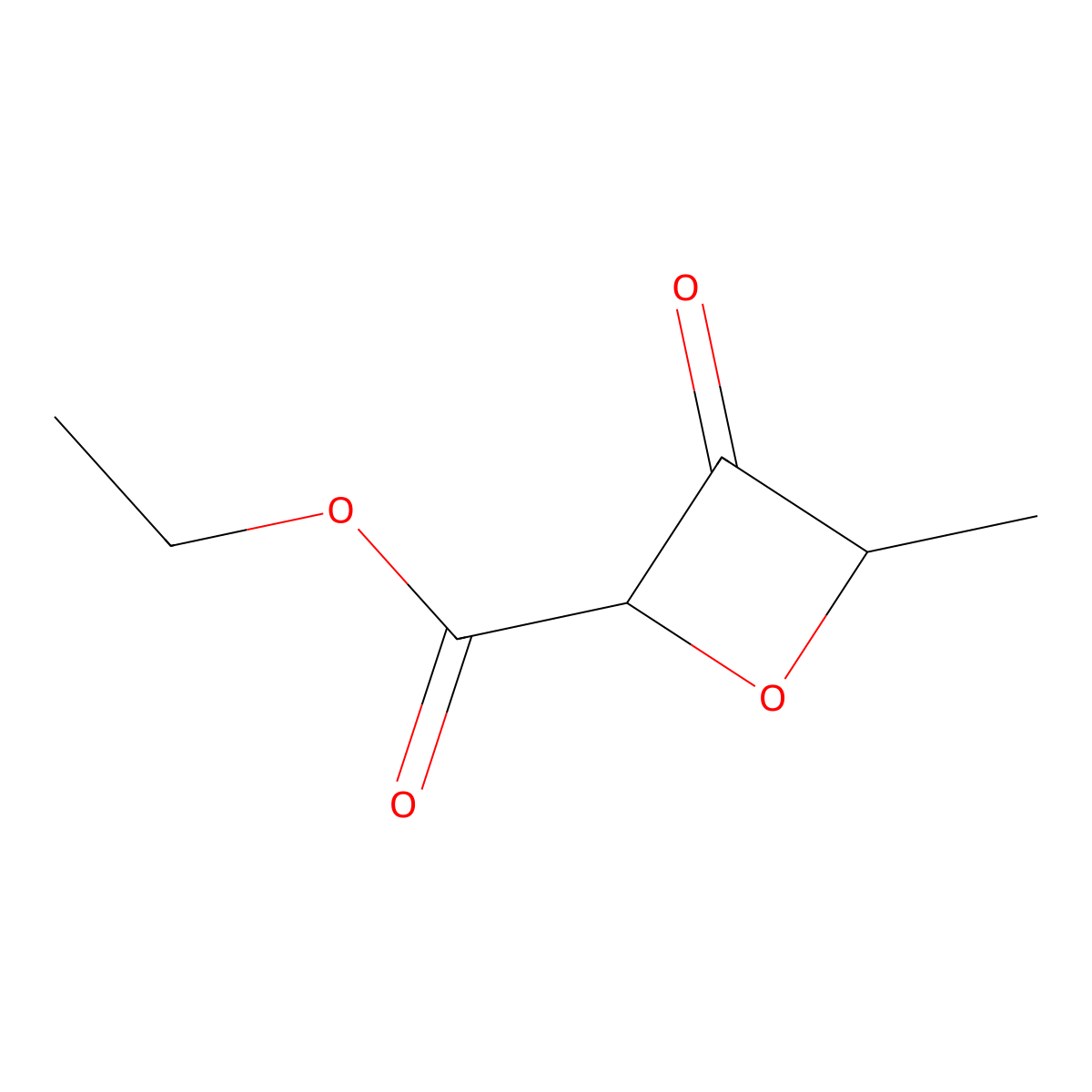 ethyl (4R)-4-methyl-3-oxooxetane-2-carboxylate molecular structure, CAS 2418618-62-7