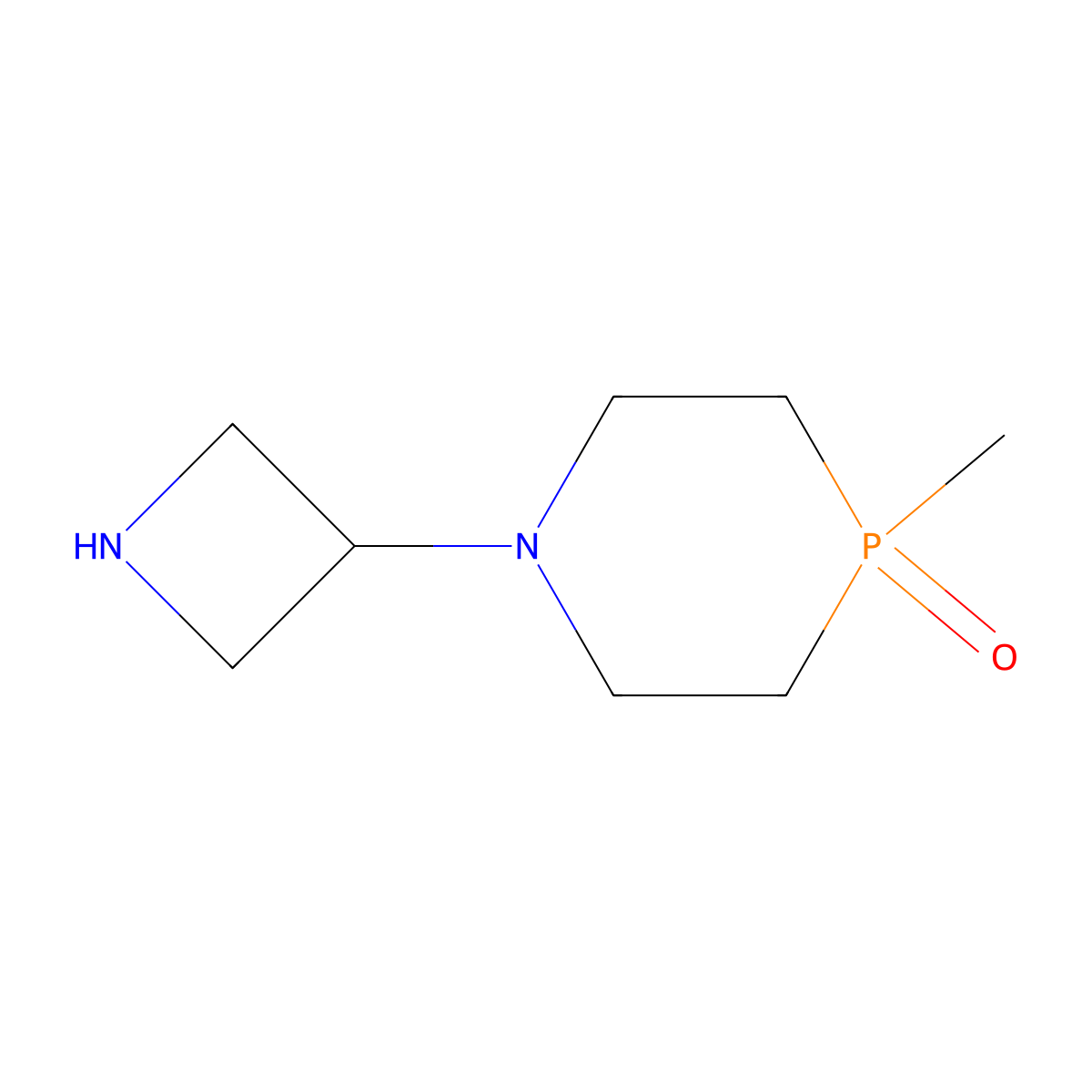 1-(Azetidin-3-yl)-4-methyl-1,4lambda5-azaphosphinan-4-one molecular structure, CAS 2418642-27-8
