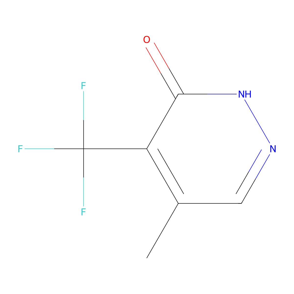 5-Methyl-4-(trifluoromethyl)pyridazin-3-ol molecular structure, CAS 2418642-63-2