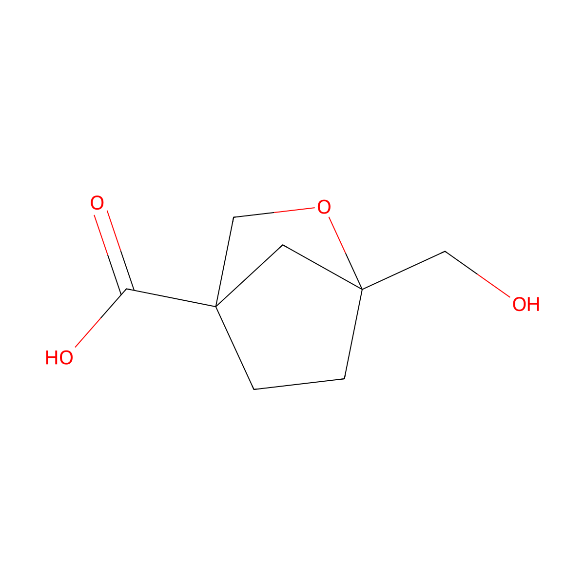 1-(Hydroxymethyl)-2-oxabicyclo[2.2.1]heptane-4-carboxylic acid molecular structure, CAS 2418642-74-5