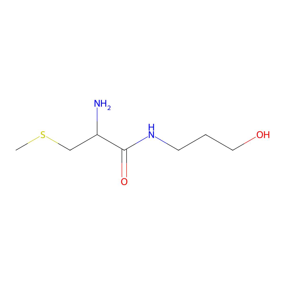 2-amino-N-(3-hydroxypropyl)-3-(methylsulfanyl)propanamide molecular structure, CAS 2418645-23-3
