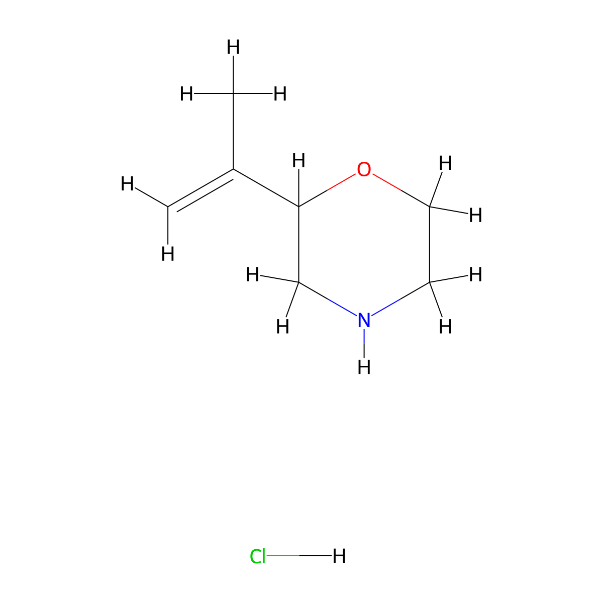 2-(Prop-1-en-2-yl)morpholine hydrochloride molecular structure, CAS 2418645-35-7