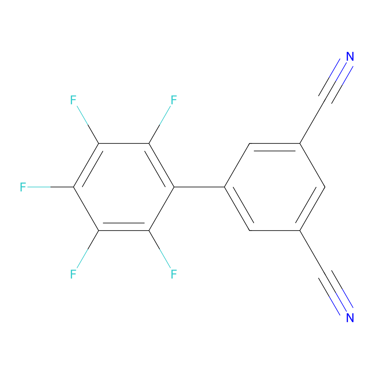 2',3',4',5',6'-Pentafluoro-[1,1'-biphenyl]-3,5-dicarbonitrile molecular structure, CAS 2418657-63-1