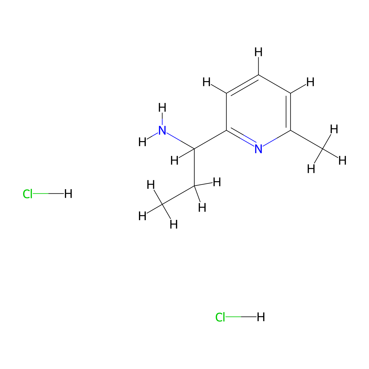 1-(6-Methylpyridin-2-yl)propan-1-amine dihydrochloride molecular structure, CAS 2418662-72-1