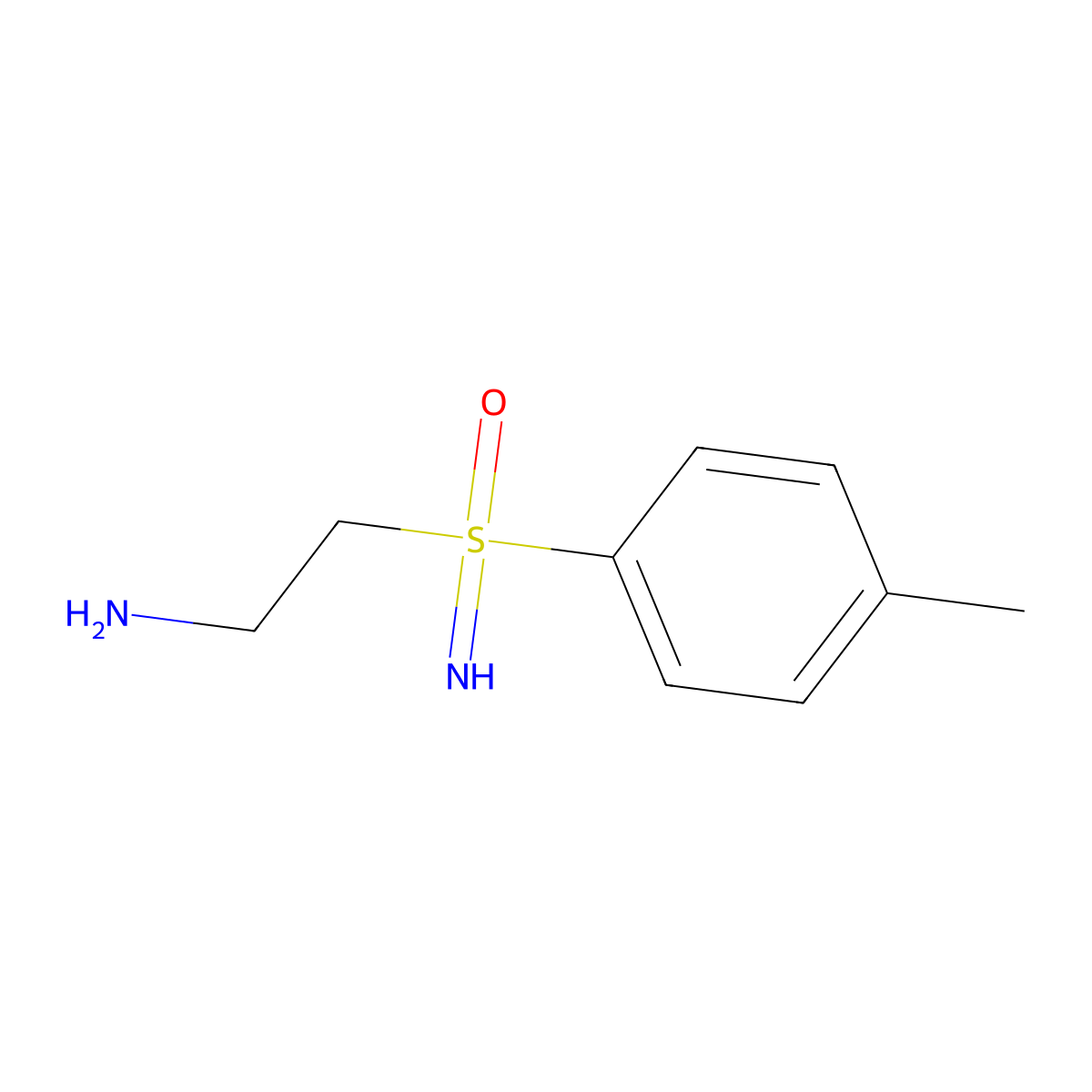 (2-Aminoethyl)(imino)(4-methylphenyl)-lambda6-sulfanone molecular structure, CAS 2418671-69-7