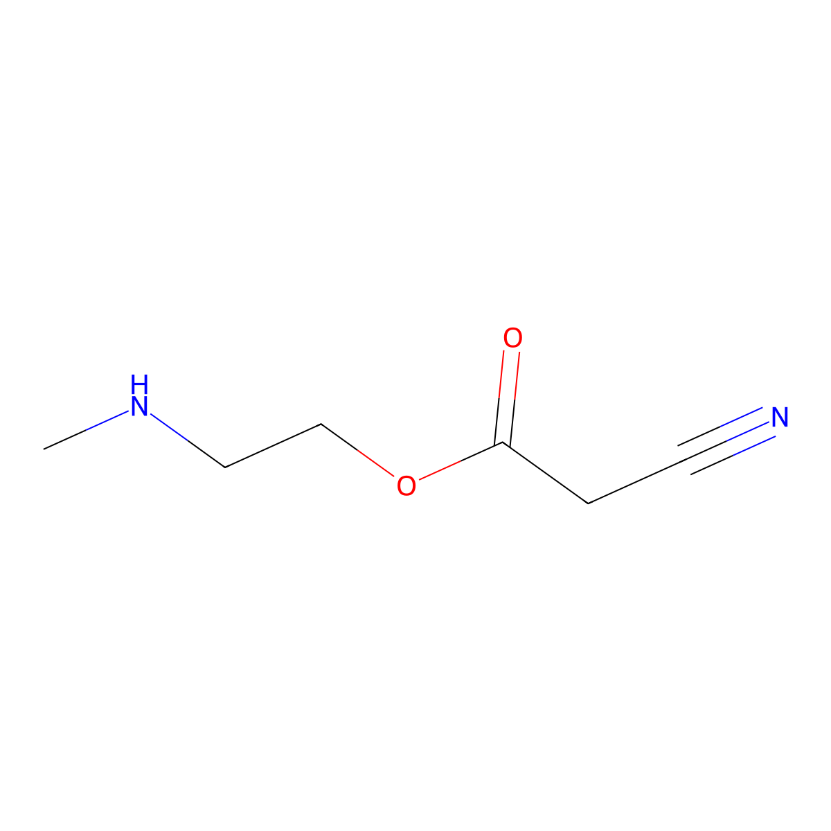 2-(Methylamino)ethyl 2-cyanoacetate molecular structure, CAS 2418673-20-6