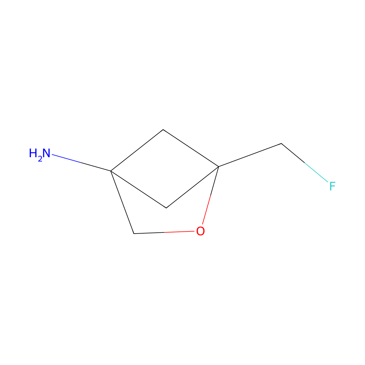 1-(Fluoromethyl)-2-oxabicyclo[2.1.1]hexan-4-amine molecular structure, CAS 2418673-49-9