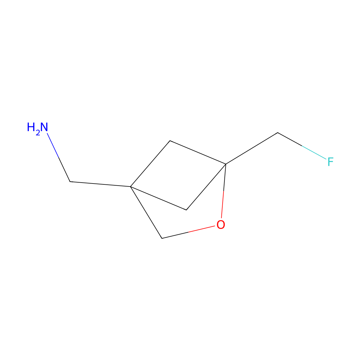 [1-(Fluoromethyl)-2-oxabicyclo[2.1.1]hexan-4-yl]methanamine molecular structure, CAS 2418676-91-0
