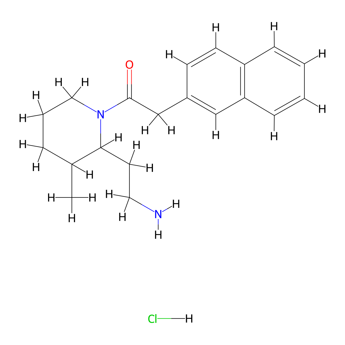 1-[2-(2-Aminoethyl)-3-methylpiperidin-1-yl]-2-(naphthalen-2-yl)ethan-1-one hydrochloride molecular structure, CAS 2418679-71-5