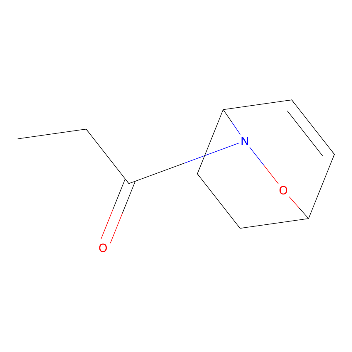 1-{2-Oxa-3-azabicyclo[2.2.2]oct-5-en-3-yl}propan-1-one molecular structure, CAS 2418692-13-2