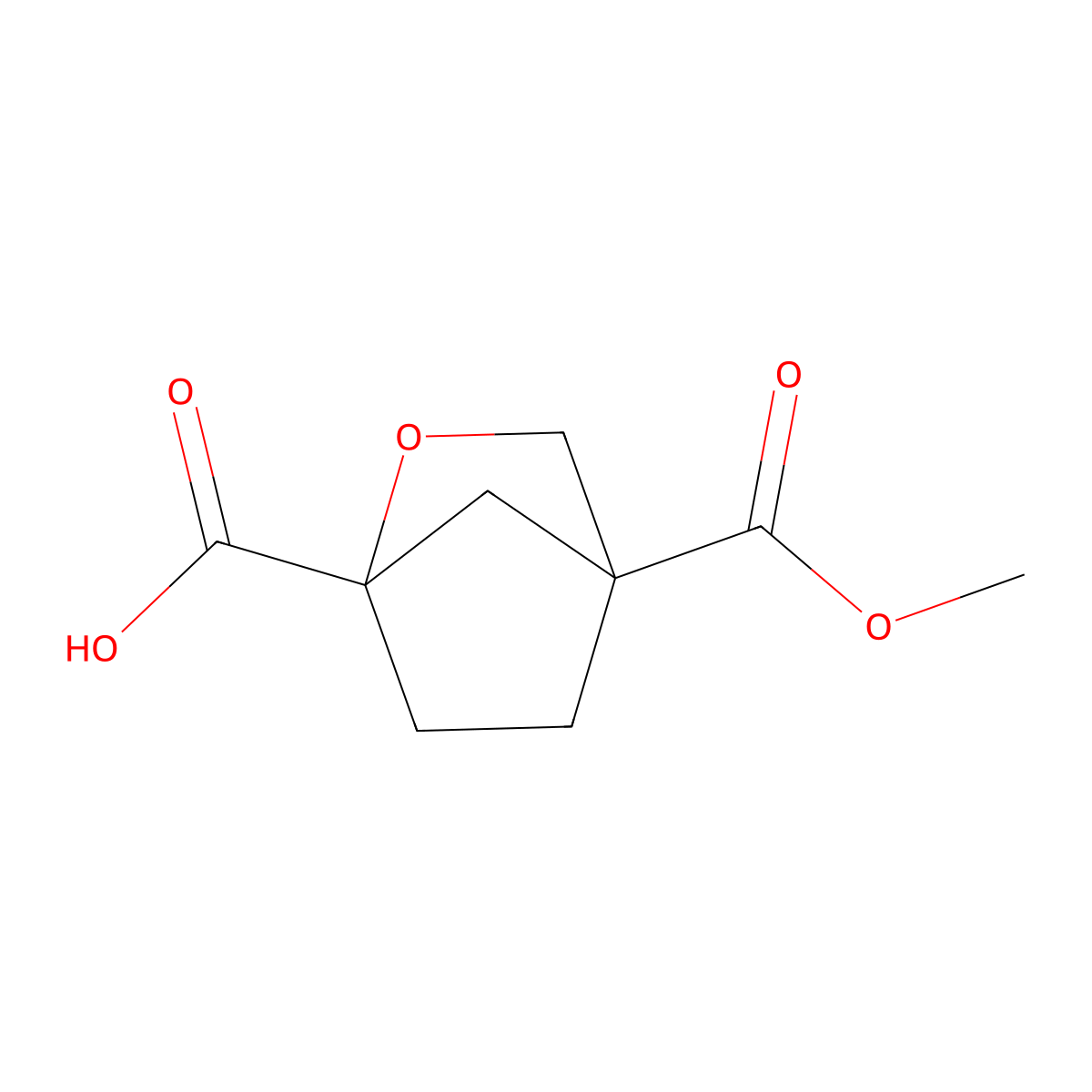 4-Methoxycarbonyl-2-oxabicyclo[2.2.1]heptane-1-carboxylic acid molecular structure, CAS 2418692-24-5