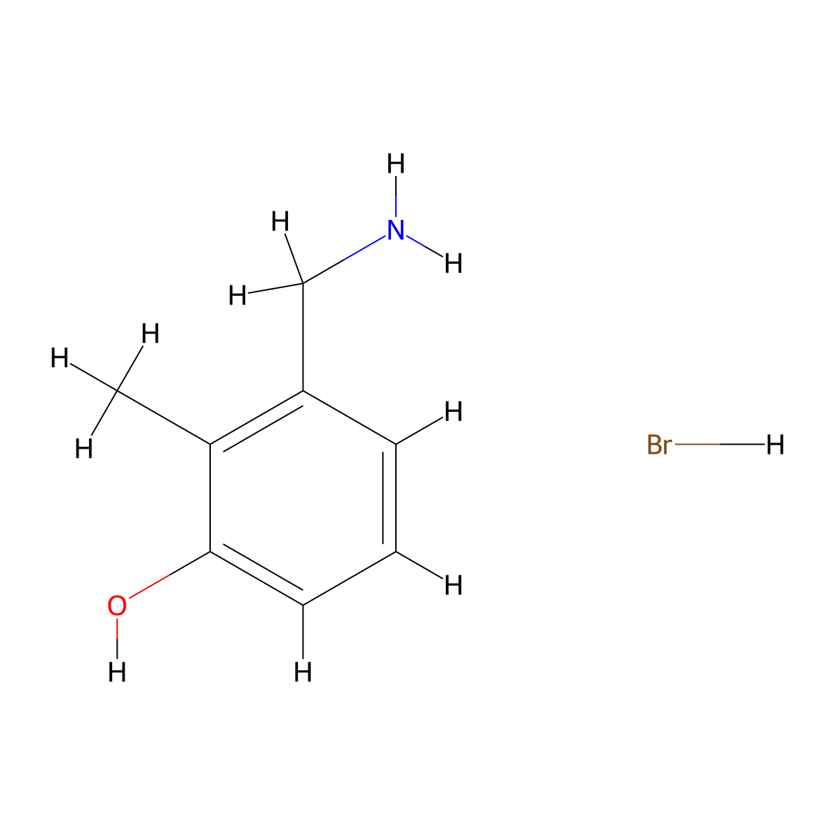 3-(Aminomethyl)-2-methylphenol hydrobromide molecular structure, CAS 2418694-45-6