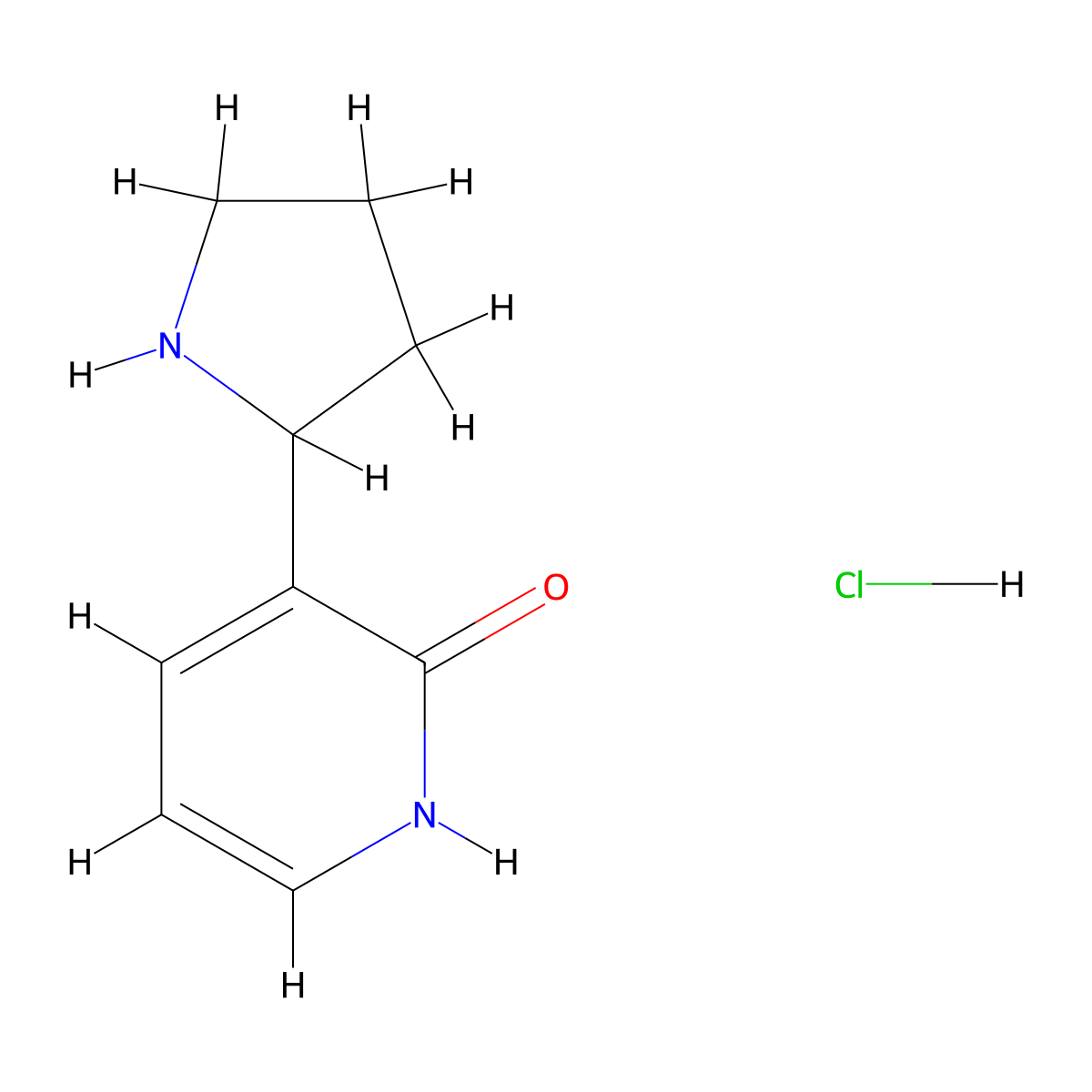 3-(Pyrrolidin-2-yl)pyridin-2-ol hydrochloride molecular structure, CAS 2418694-94-5