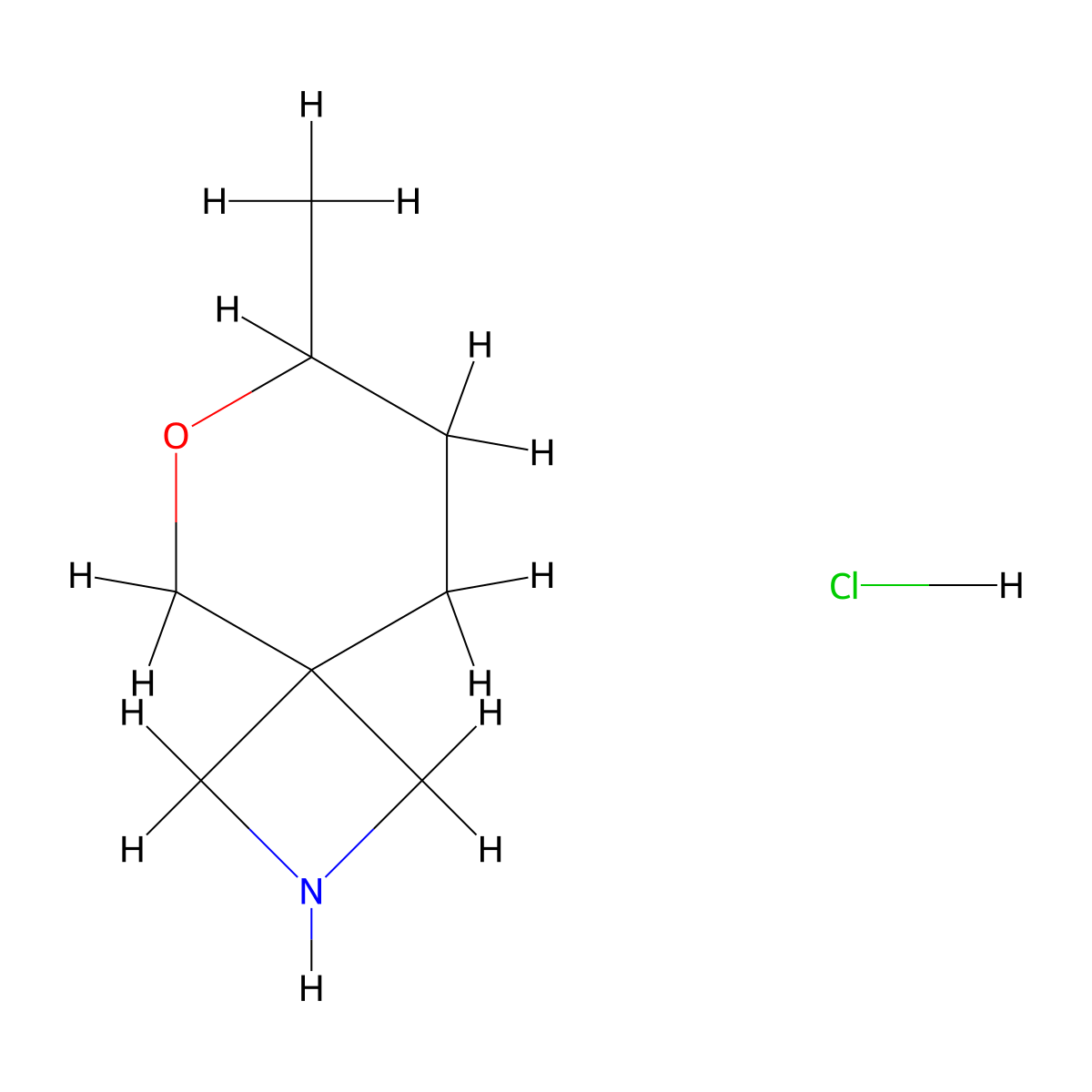 7-Methyl-6-oxa-2-azaspiro[3.5]nonane hydrochloride molecular structure, CAS 2418695-87-9