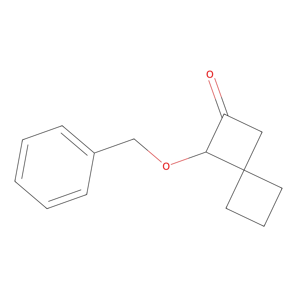 1-(Benzyloxy)spiro(3.3)heptan-2-one molecular structure, CAS 2418695-88-0
