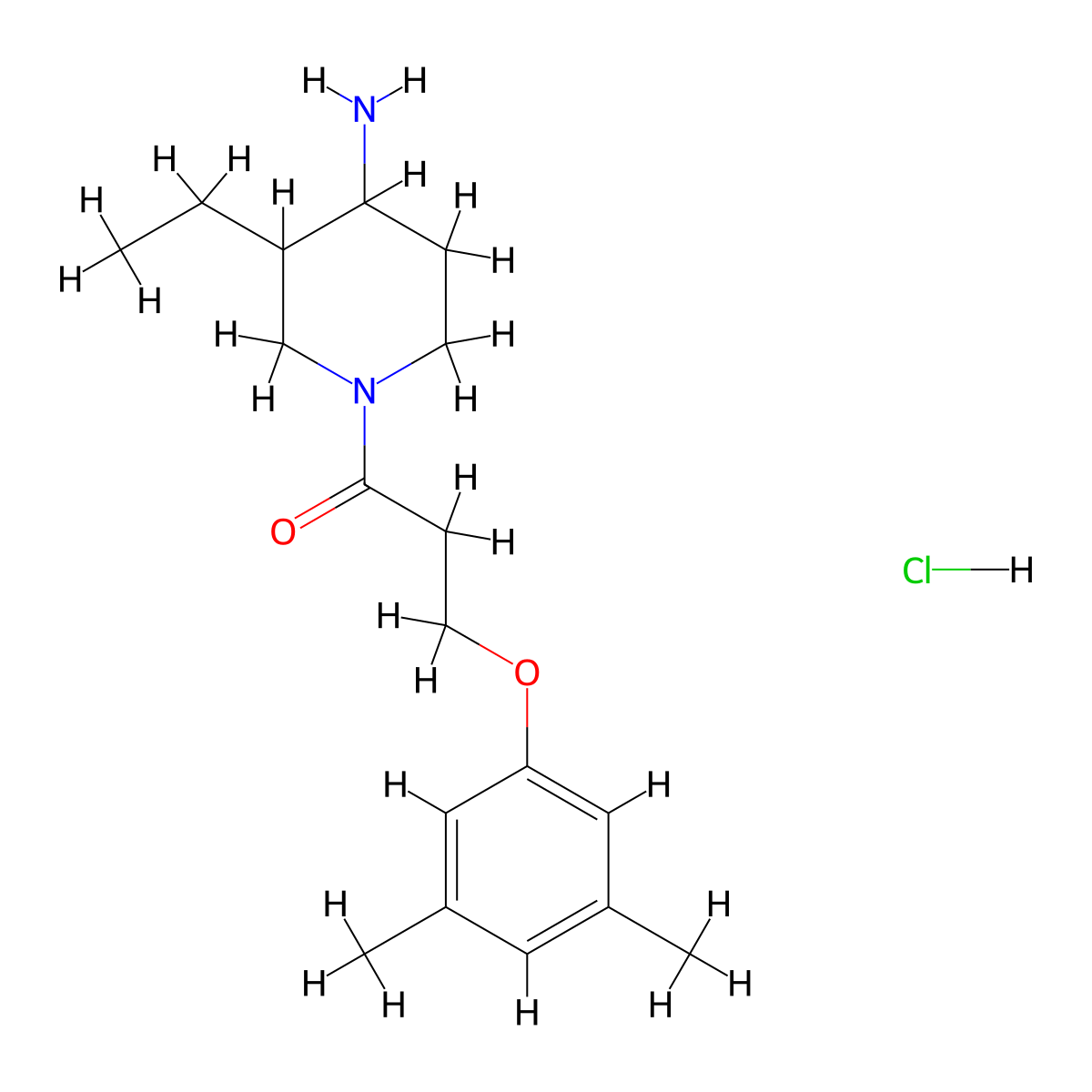 1-(4-Amino-3-ethylpiperidin-1-yl)-3-(3,5-dimethylphenoxy)propan-1-one hydrochloride molecular structure, CAS 2418704-06-8