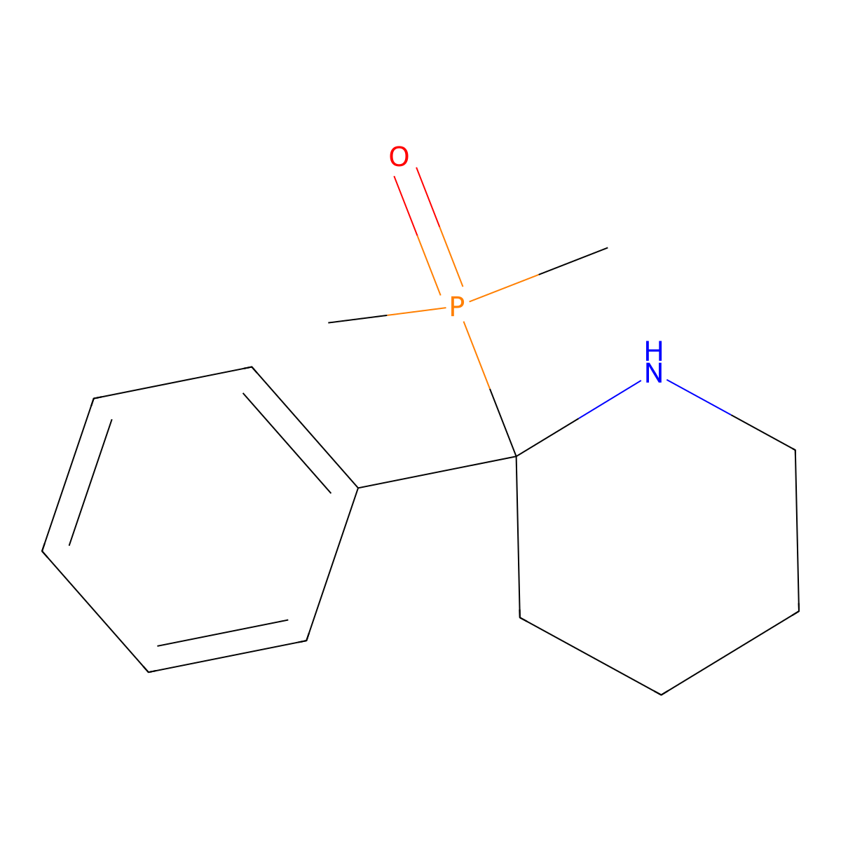 2-(Dimethylphosphoryl)-2-phenylpiperidine molecular structure, CAS 2418708-81-1