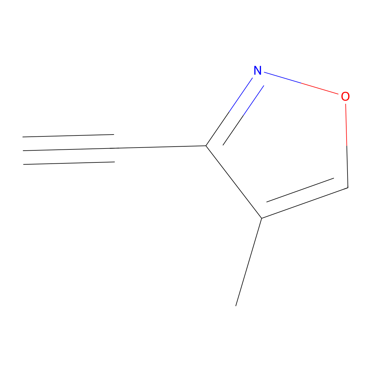 3-Ethynyl-4-methyl-1,2-oxazole molecular structure, CAS 2418715-94-1