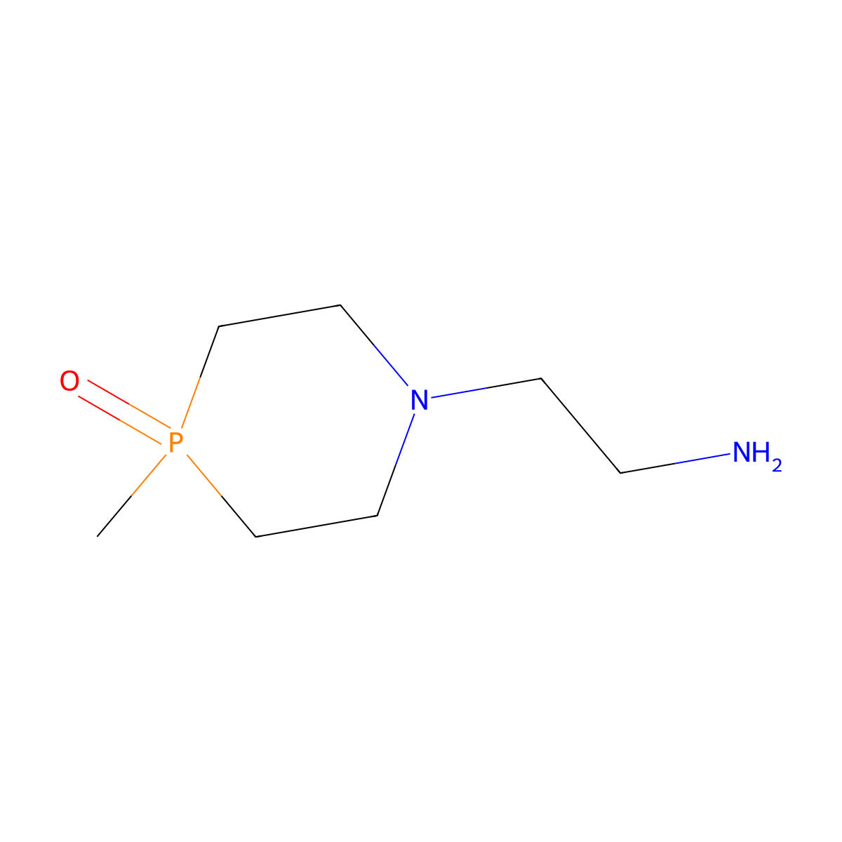 1-(2-Aminoethyl)-4-methyl-1,4-azaphosphinane 4-oxide molecular structure, CAS 2418716-40-0