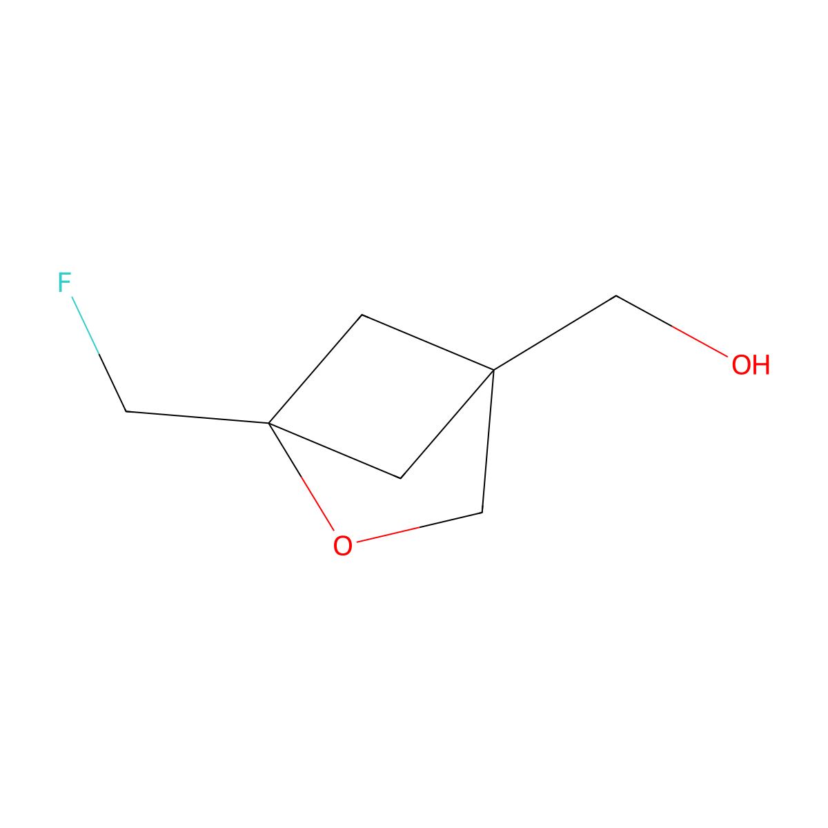 [1-(Fluoromethyl)-2-oxabicyclo[2.1.1]hexan-4-yl]methanol molecular structure, CAS 2418722-45-7