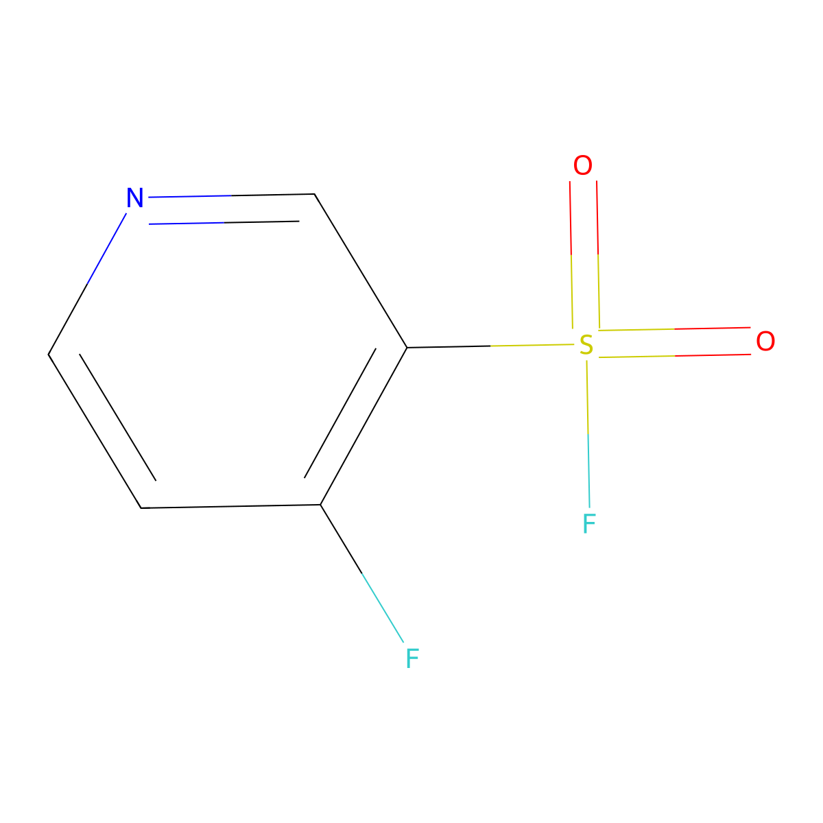4-Fluoropyridine-3-sulfonyl fluoride molecular structure, CAS 2418731-55-0
