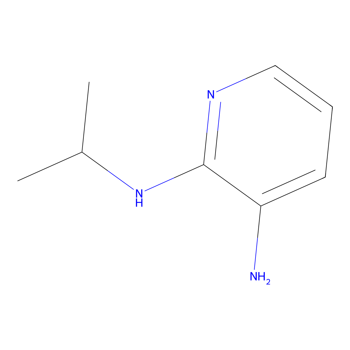 N~2~-(Propan-2-yl)pyridine-2,3-diamine molecular structure, CAS 24188-40-7