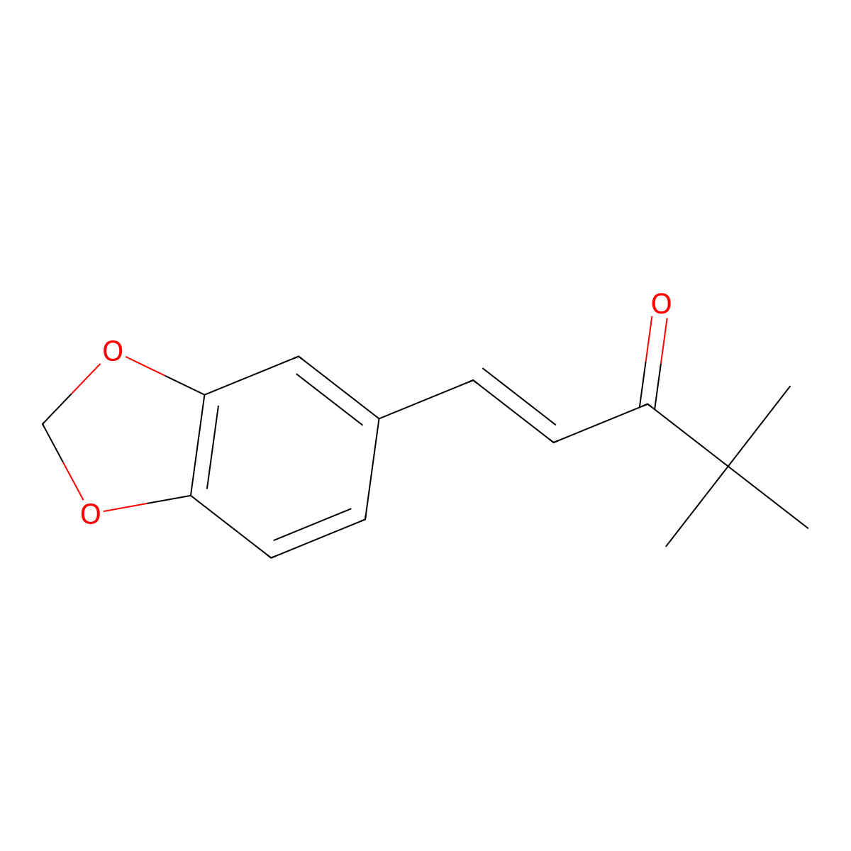 1-(1,3-Benzodioxol-5-yl)-4,4-dimethyl-1-penten-3-one molecular structure, CAS 2419-68-3